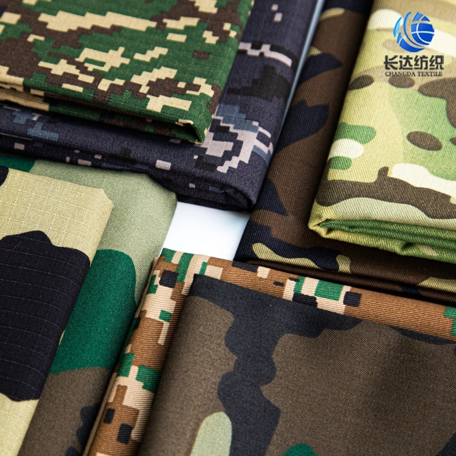 Fabric Factory in-stock Waterproof Multicam 500D 1000D Camouflage Nylon Cordura Printed Oxford fabric with PU Coating