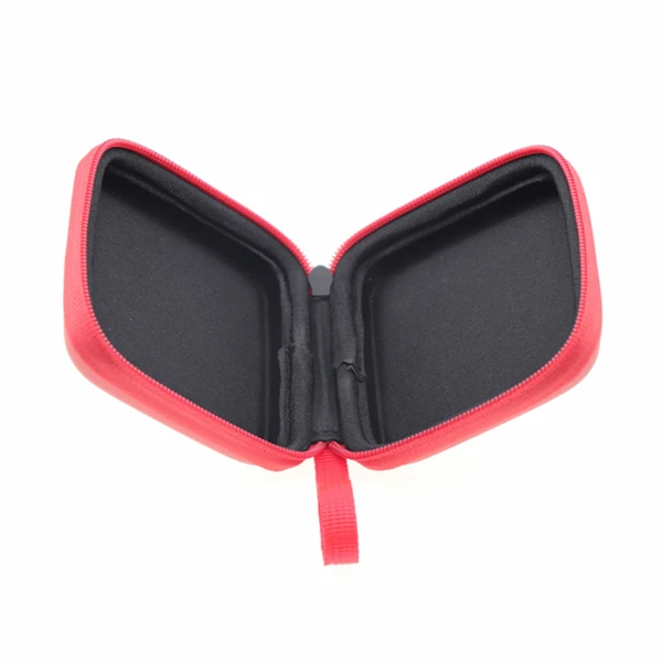 High quality manufacturer square shockproof eva case custom eva zipper earphone case