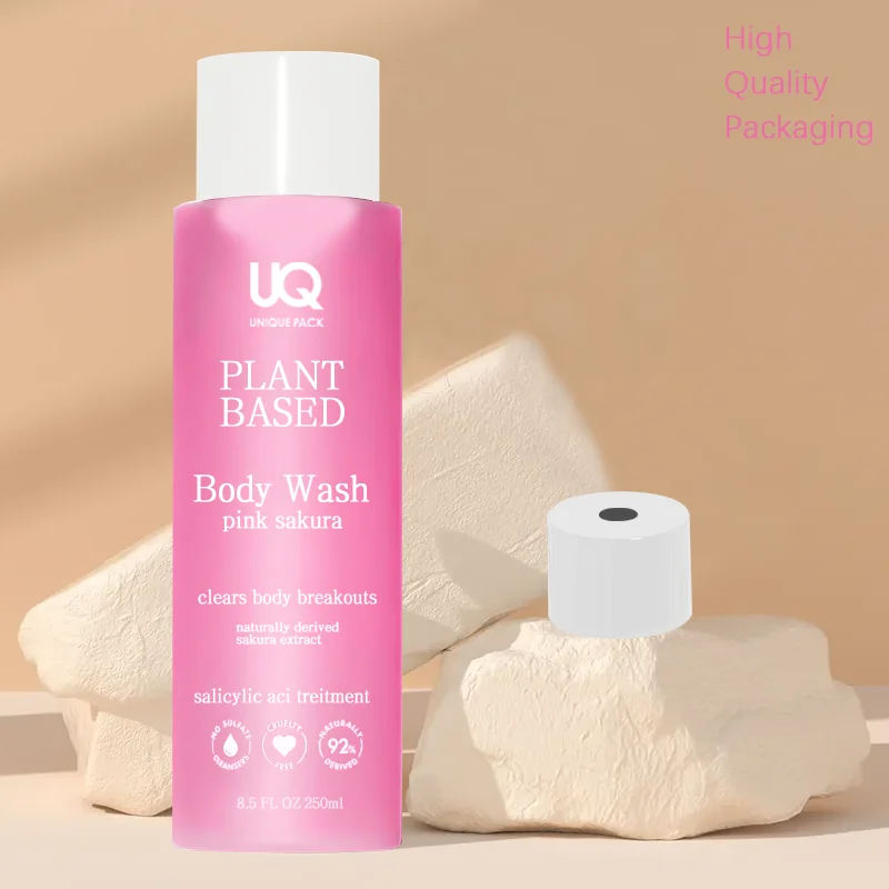 Eco 100 120 150 200 250 300 Ml Plastic Cosmetics Conditioner Shower Gel Bottle Packaging With Twist Lid Body Wash Squeeze Bottle