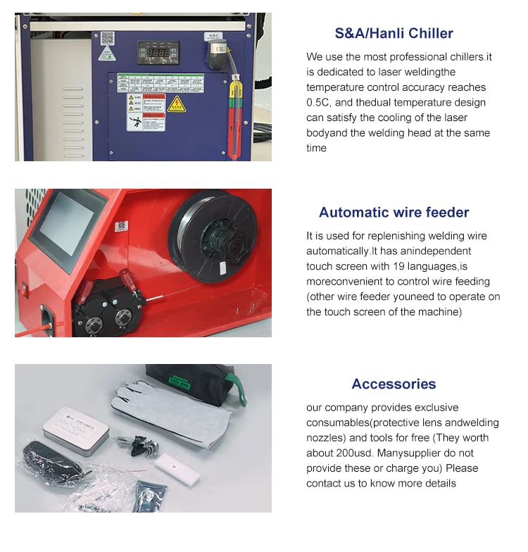 Laser 1kw 1.5kw 2kw metal portable handheld Optical Fiber Laser Lazer soldering Welding Welder Machine