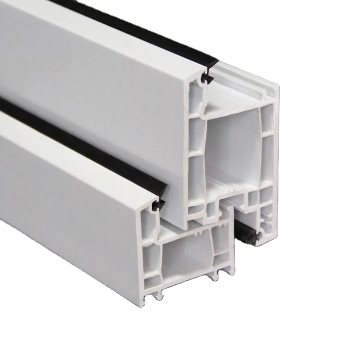 Manufacture Competitive Price 60mm Casement Series PVC Plastic  Profile for Window and Door