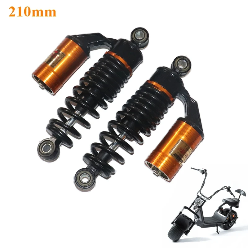 Decorative Airbag Rear Damping Spring 210mm Rear Shock Absorber for Citycoco Electric Bicycle Scooter
