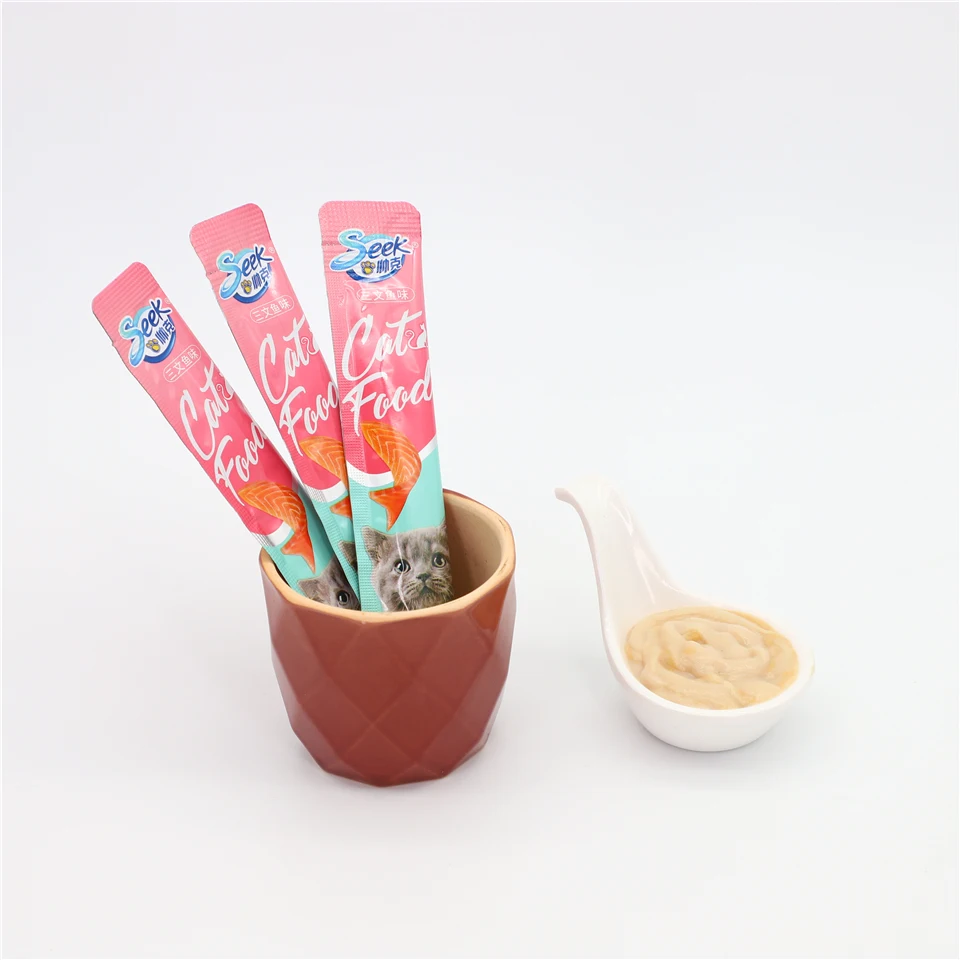 Оптовая продажа с завода батончики для кошачьего лечения высоким уровнем питания жидкая кремовая закуска кошек