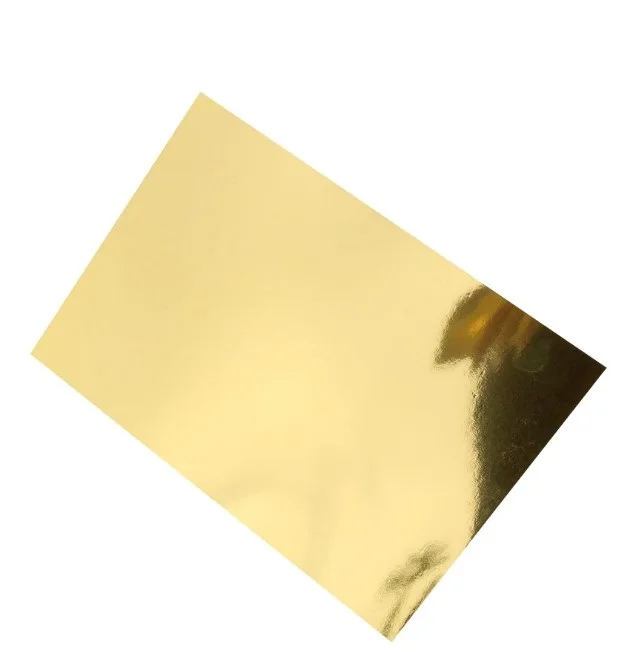 Sentao Stocklot A4 A3 Custom Size Mirror Foil Color Metallic Paper  Board Sheet 120gsm Wholesale