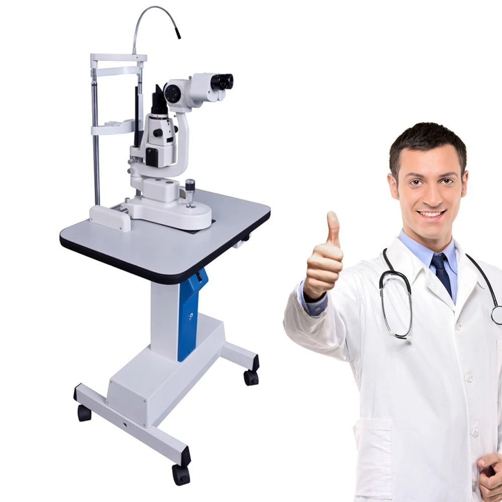 Manufacture Supply Ophthalmic Equipment 5 Steps Magnifications Slit Lamp