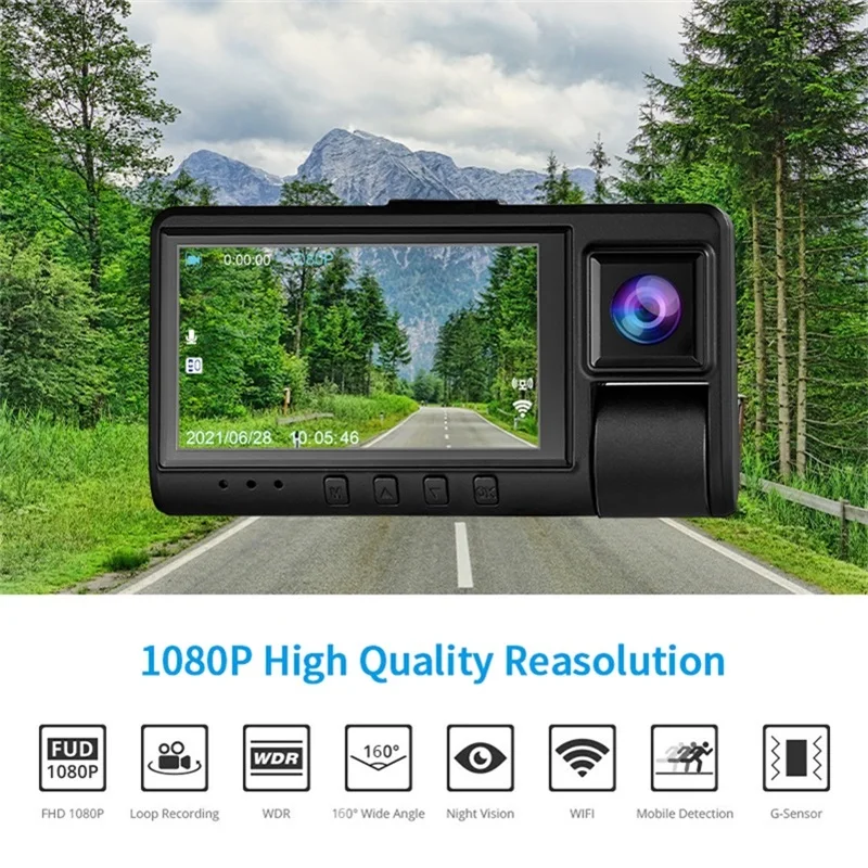 Автомобильная камера видеонаблюдения видеорегистратор 1080p fhd dvr Автомобильный android для toyota