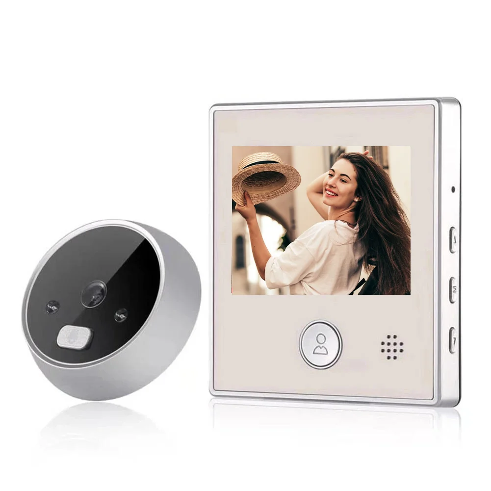 VIDEW  1.3MP Digital Night Vision Electronic Door Peephole Viewer  Monitor Door Peephole Viewer Camera Doorbell