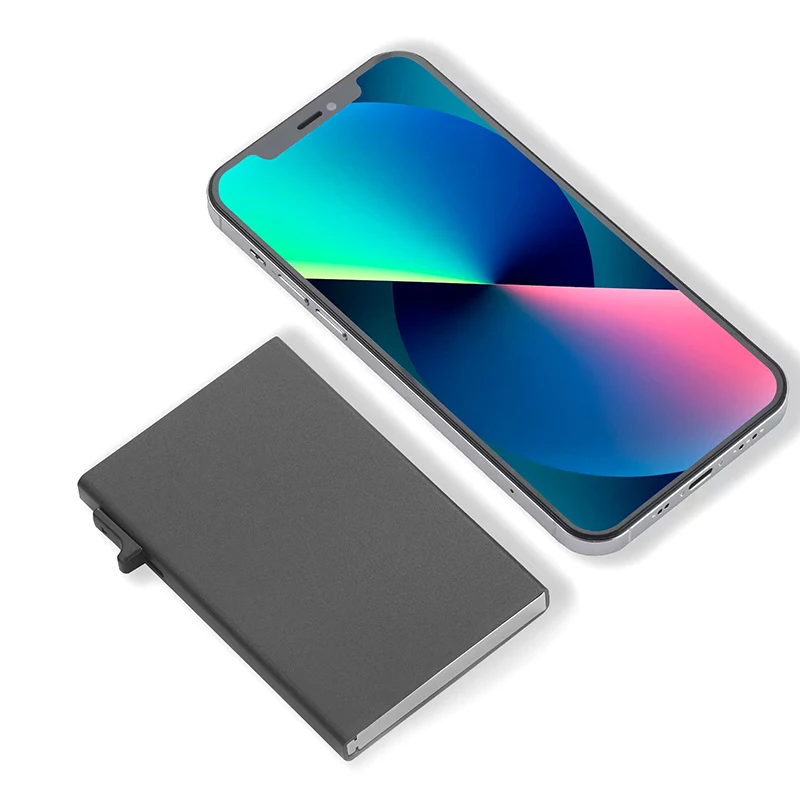 Wholesale Automatic Aluminum Minimalist Pop up Credit Card Holder Rfid Wallet Manufacturer