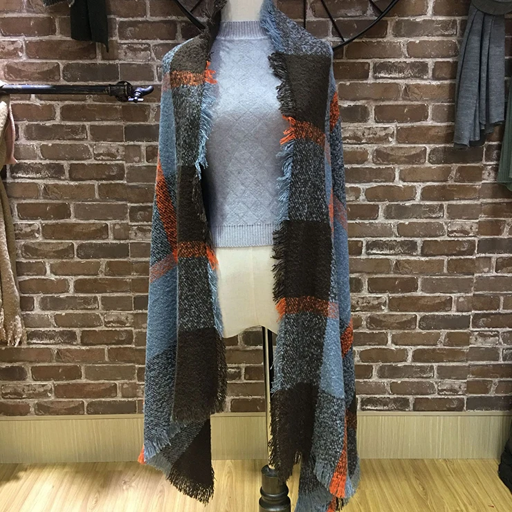 
Acrylic Warm Crochet Latest Designs Fashion Infinity Knitted Winter Scarf Women 