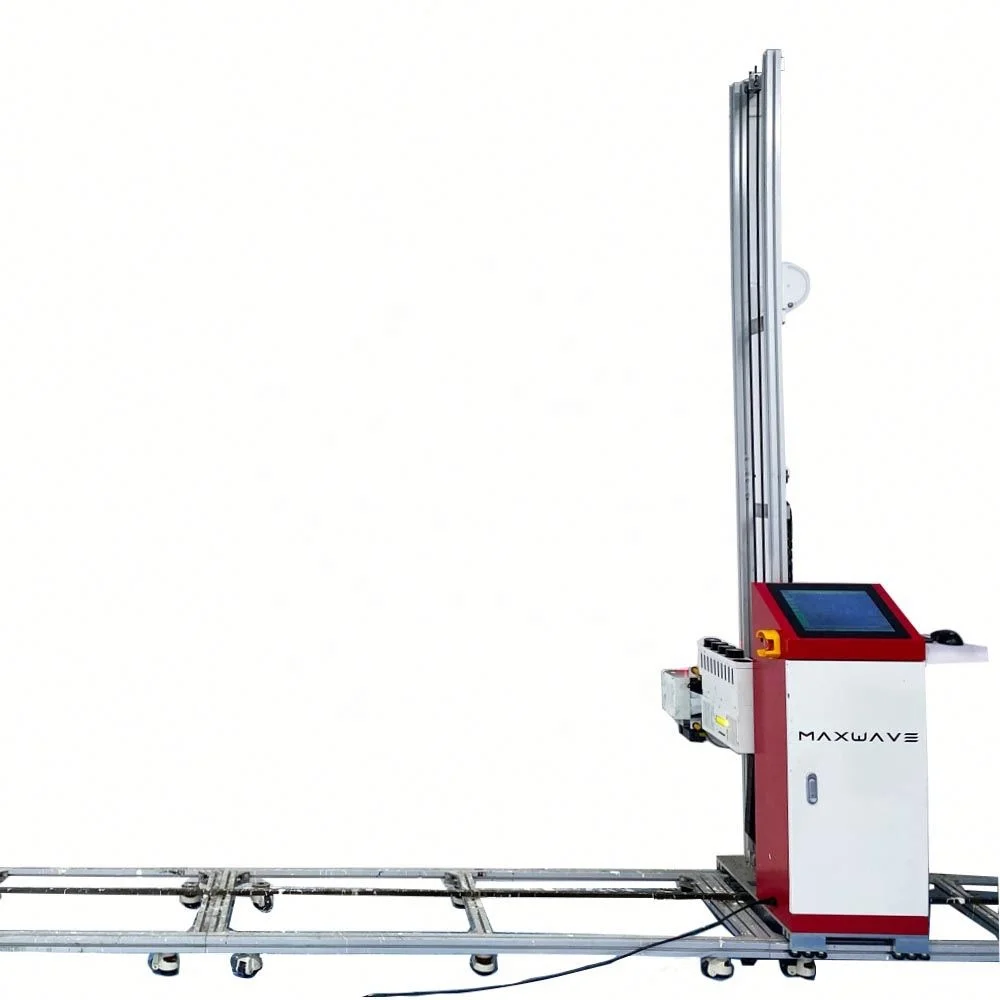 2 Heads Wireless Mobile Control Outdoor Printing Machine 5D 3D Colorful Printer On Wall  Wheeled Wall Printer Machine