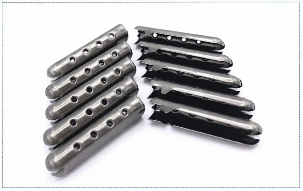 Customized shoe lace draw string  brass metal cords end tip