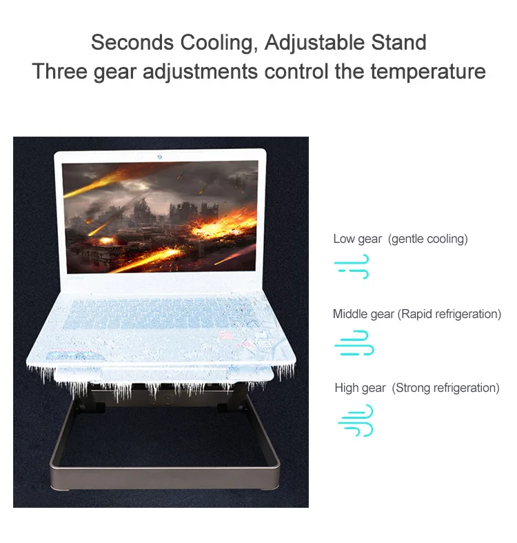 New Black Vertical Folding Laptop Stand Foldable Portable Extension Aluminum Alloy Cooling Pad
