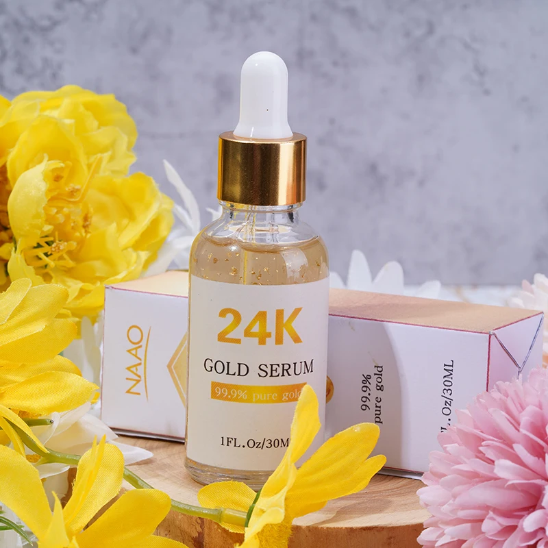 OEM Skin Whitening Anti-aging Moisturizing Repairing Firming 24k Gold Serum For Face