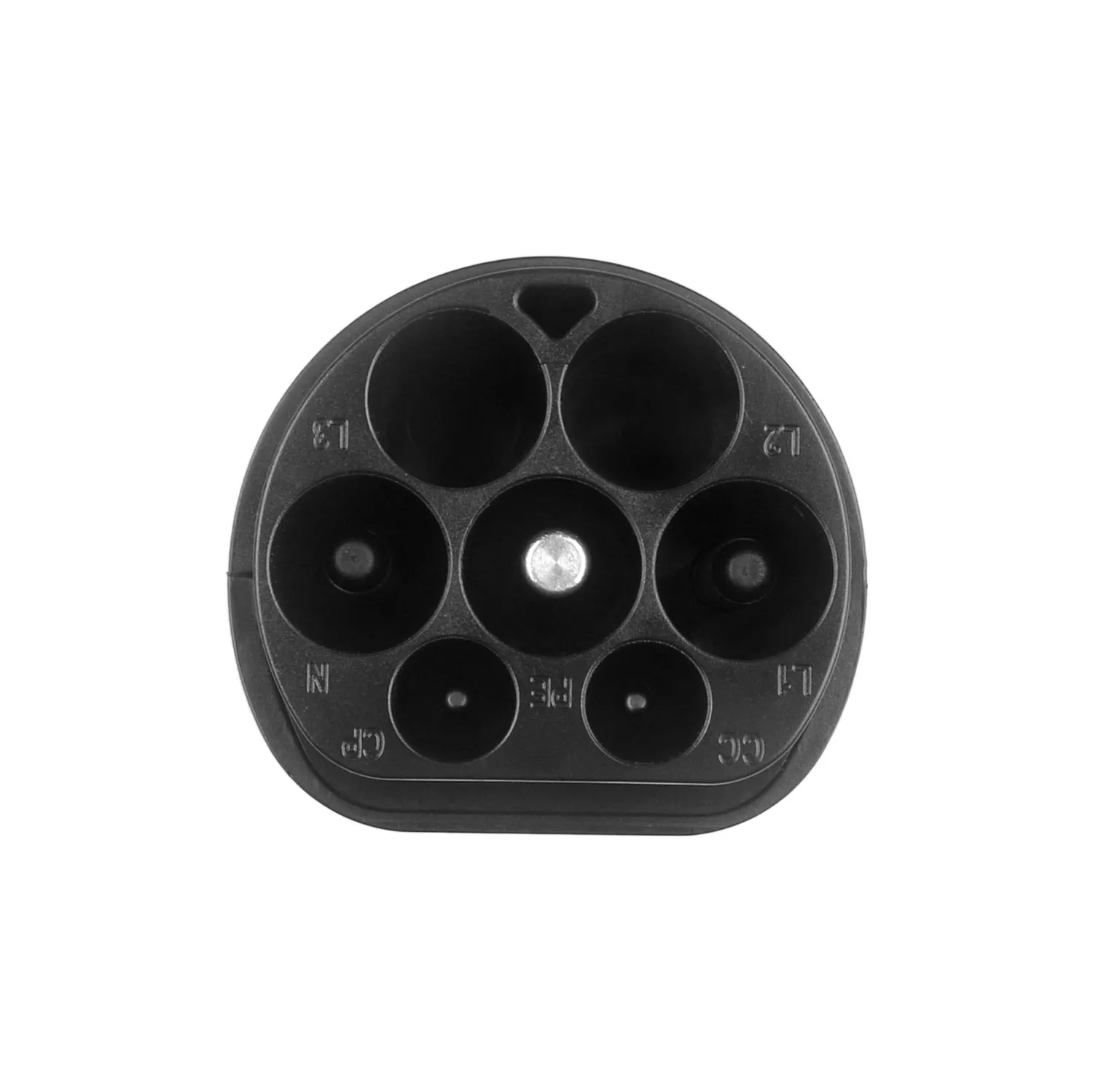 Ev Charger Type 2 To Type 1 16A&32A Female Adapter Black 7 hole Type2 to J1772 type1  EV charging Adapter For  Ford/Hyudnai