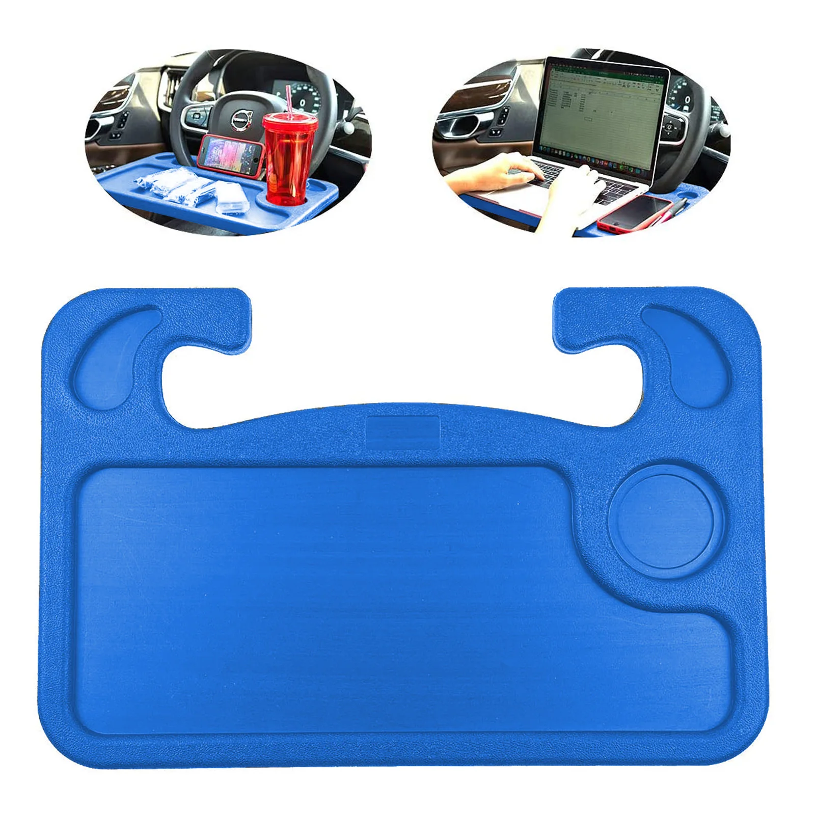 Car Travel Table, Travelers Food Eating Hook On Car Steering Wheel Tray
