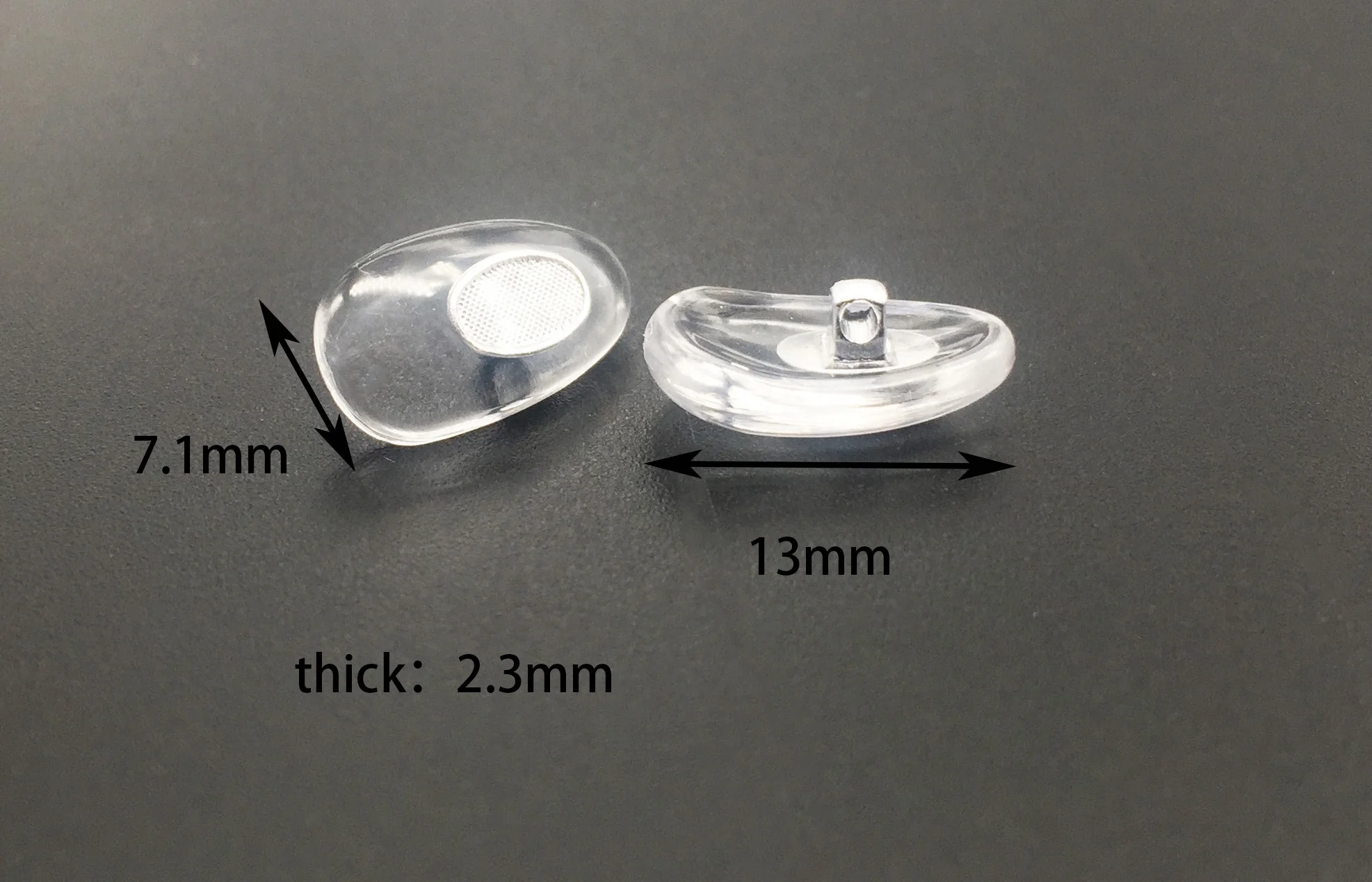 Customizable Light Weight Silicone Eye Glasses Nose Pads With Non-Slip Nose Pad