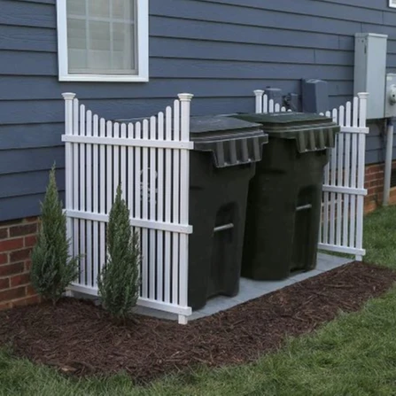 Pvc Vinyl Home Plastic Yard Fences Material Fence Panels Plastic 6X8 Garden  pvc Privacy Vinyl Corner Fence