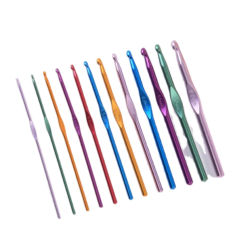 
Wholesale Alumina Knitting Tools Manufacturer Sweater Colorful Needle Crochet Hook 