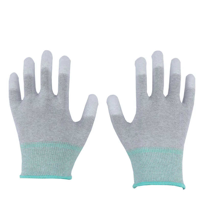 Low Price 13 Size Anti Static PU Coated Gloves ESD Top Fit Gloves