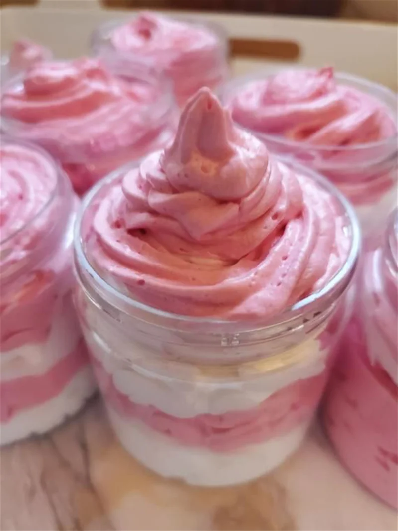 High Quality Moisturizer Pure Skin Lightening Foam Fruit Rainbow Ice Cream Whipped Body Soap For Shaving