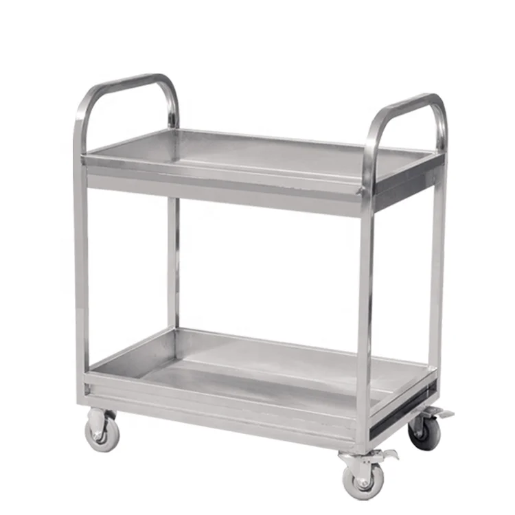 
Food trolley cart Double layer trolley 