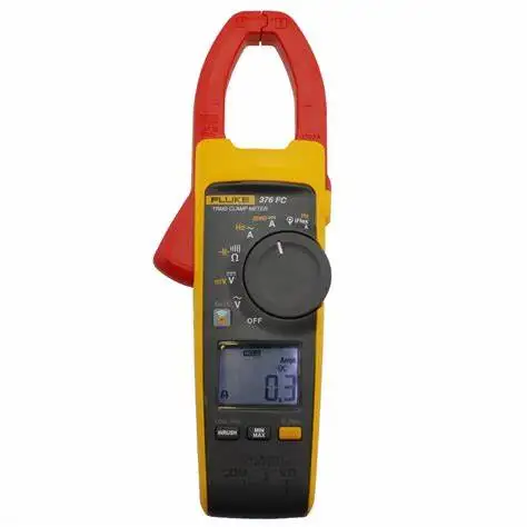 Two AA Alkaline Batteries AC Current via Flexible Current Probe Fluke 376 True-rms AC/DC Clamp Meter