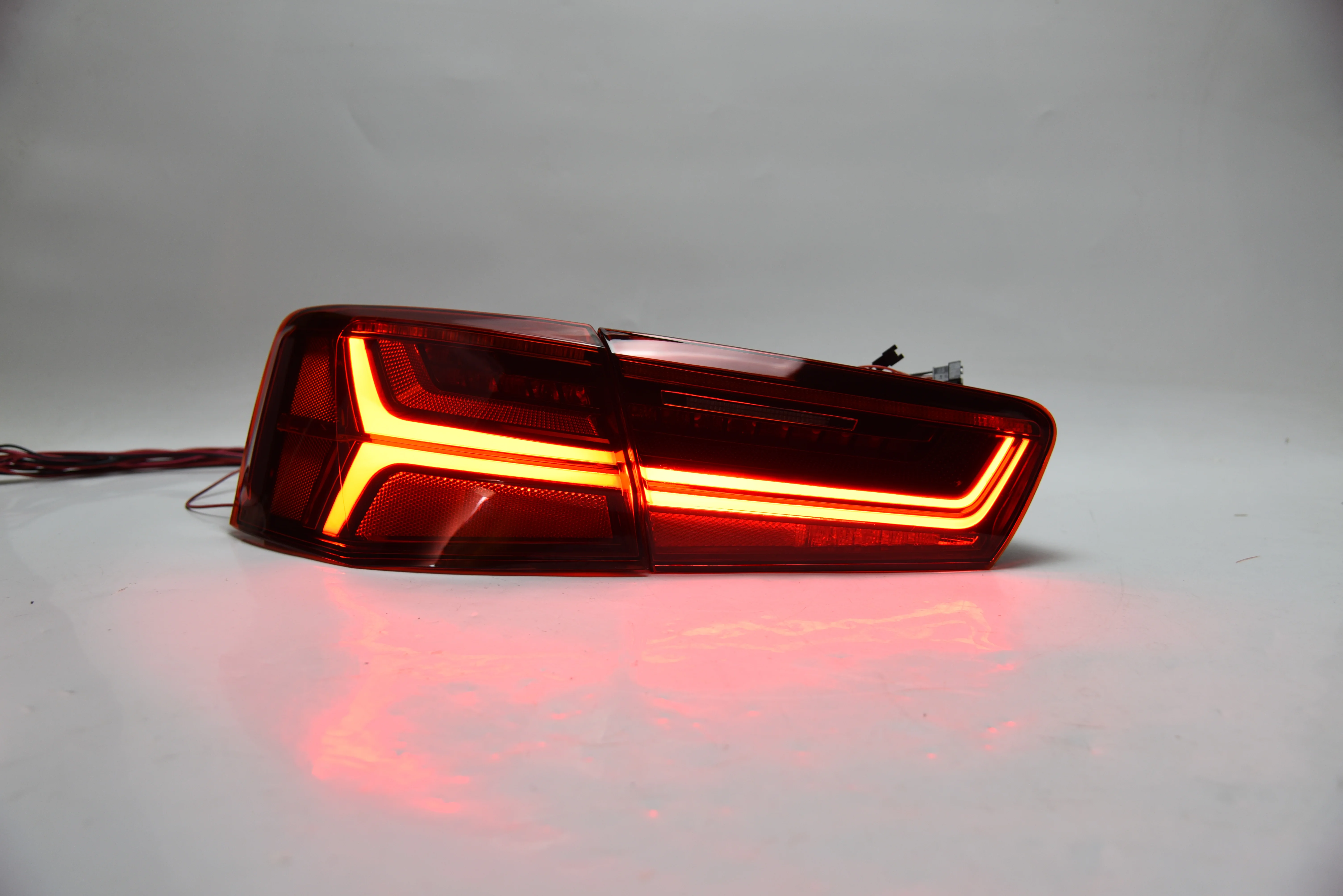 AKD Car Tail Lamp for Audi A6 A6L 2012-2016 LED Light Rear Fog Turn Signal Highlight