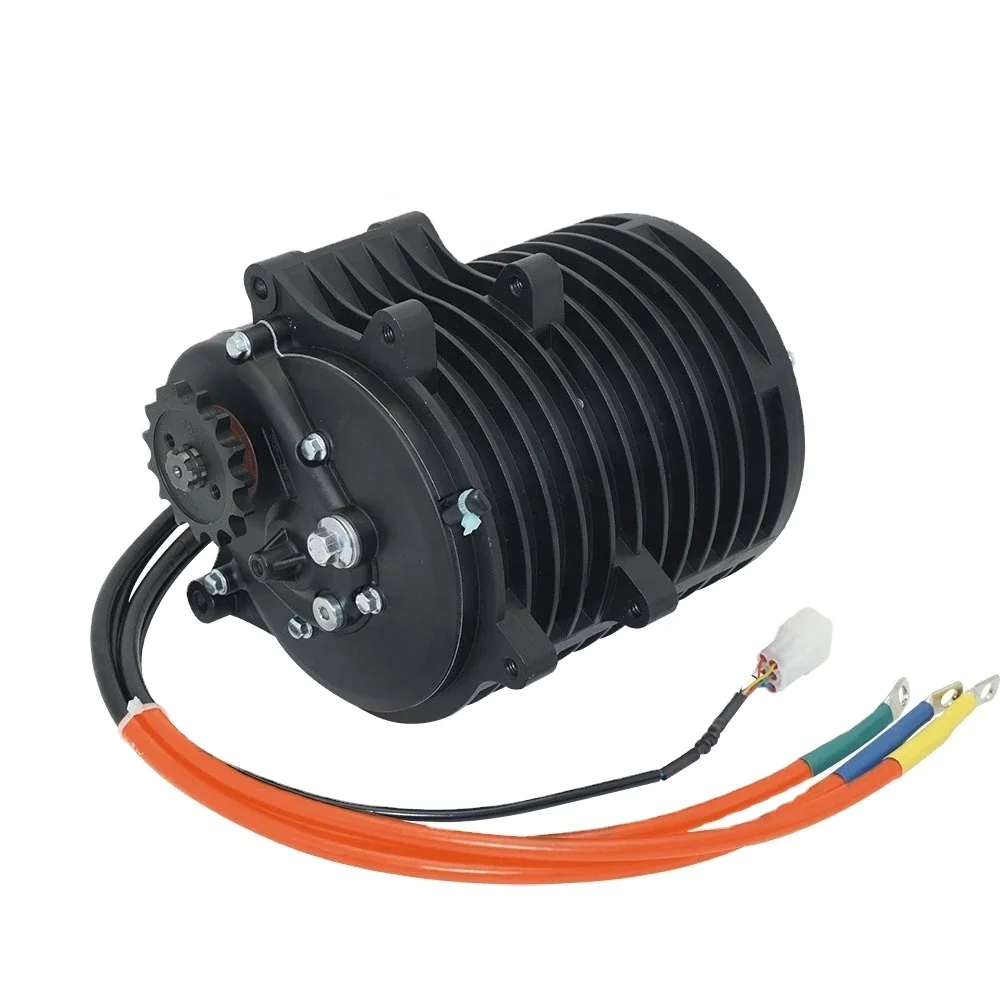 QSMOTOR 138 3000W V3 70H 5500W Max continuous 72v 100KPH Mid Drive Motor conversion Kits With EM new controller