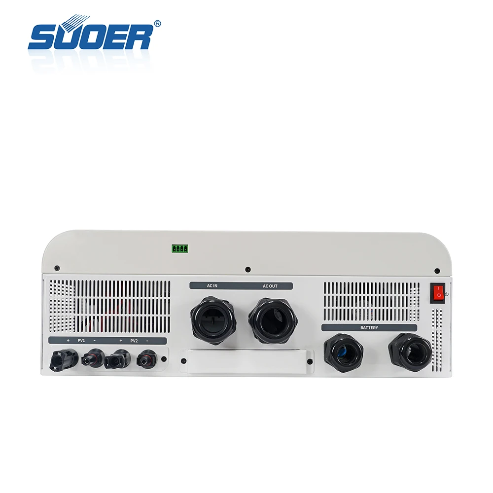 Suoer 120v/240v 48v 12kw Split phase solar inverter pure sine wave inverter with WIFI monitoring for home use for American