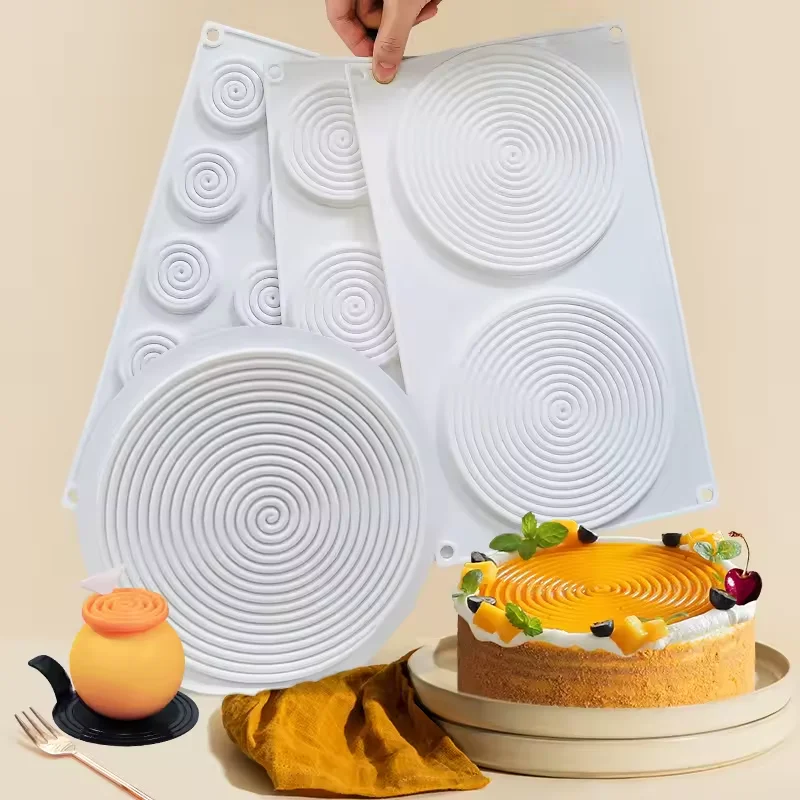 customized 3d moldes de silicona mousse mould mold makers baking Pan chocolate cake silicone mold