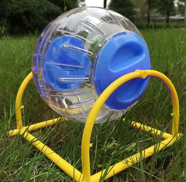 Small Pet Toys Plastic Clear Multicolor Hamster Fitness Training Running Ball Without Stand