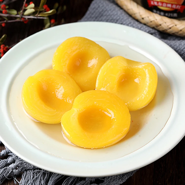JOYWIN Fruit Food Slice Canned Yellow Peach In Glass Jar