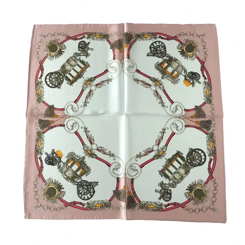 
beautiful printed silk scarf comfortable smooth light weight 100% real silk square scarf for women 