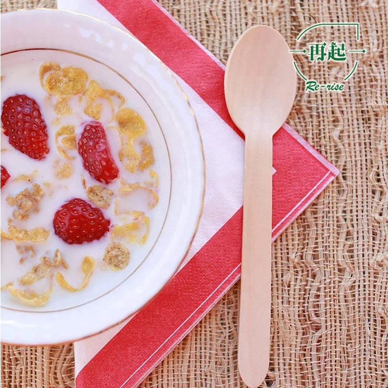 New Arrivals for 2020 Dalian Wooden Disposable Spoons Forks Knives Set