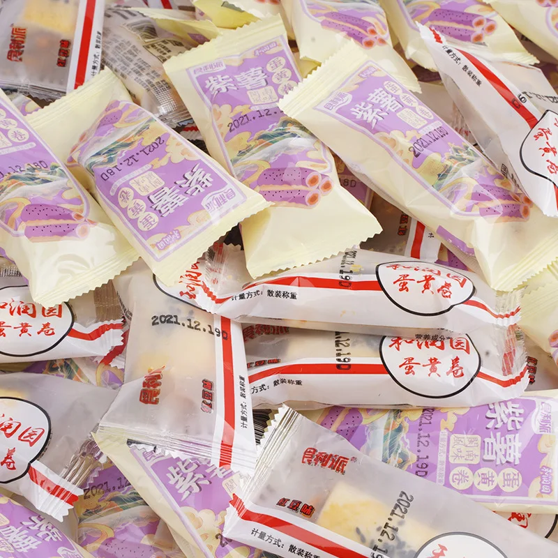 Chinese ice cream cone wafer biscuit biscuits and pies with bag dessert packaging 15 bags per box