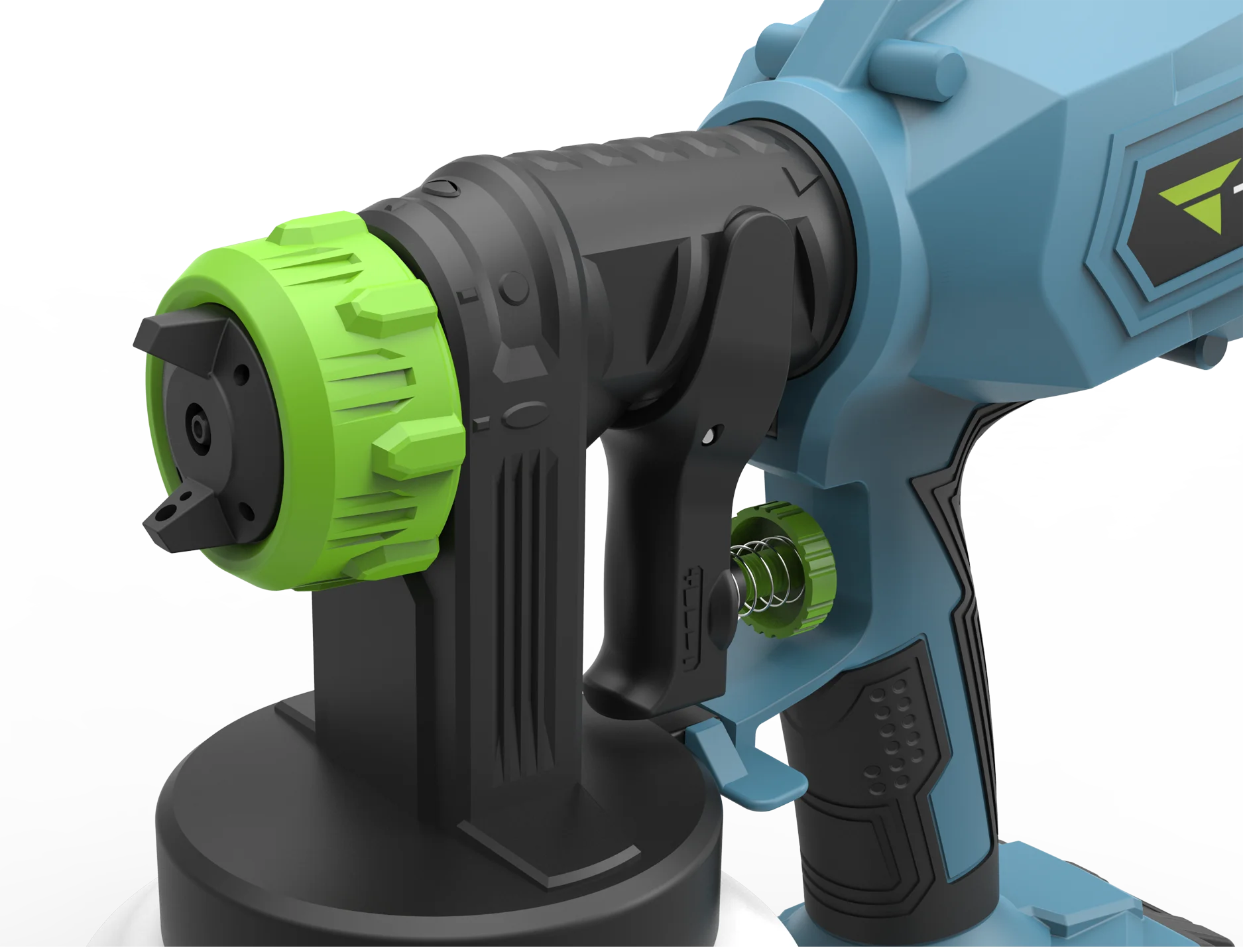 Brushless 1000ML HVLP Home Paint Sprayer Flow Control Spraying and Clean Cordless Electric Spray Painting Gun DIY 10A2302 CN;JIA