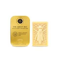 The Queen Bee Solid Hand Cream Bar  - 100% Natural Handmade in Scotland - The Edinburgh Natural Skincare Co.