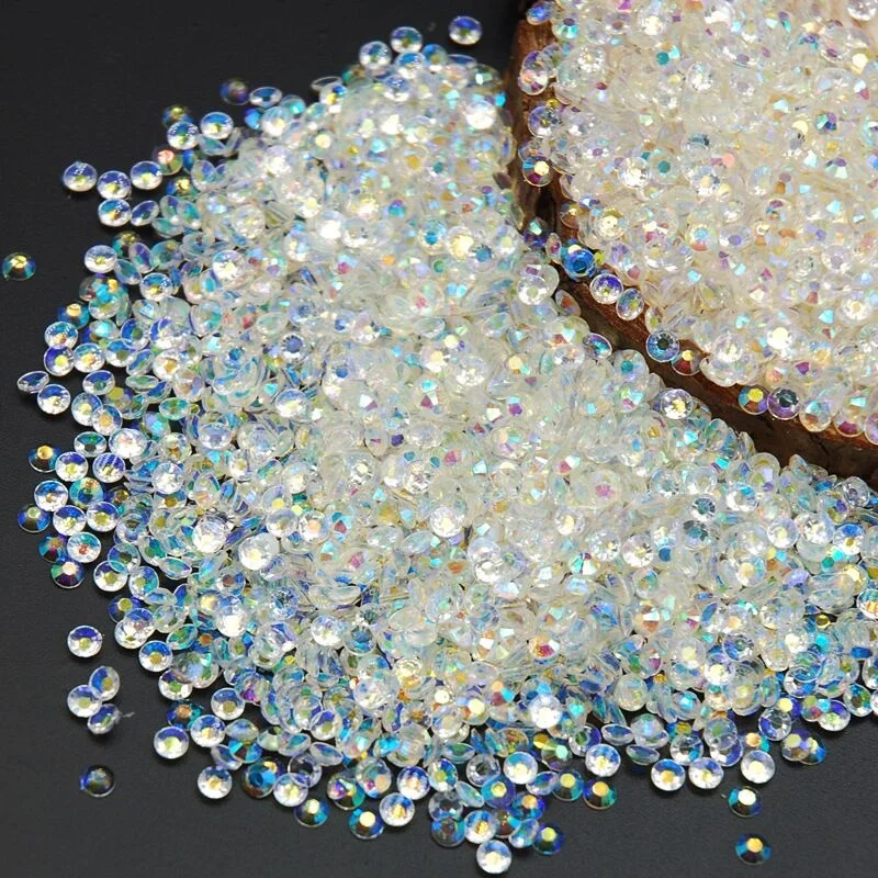 bling 1440pcs/pack transparent AB crystal flatback rhinestones dmc  crystal  non hot fix glass rhinestone