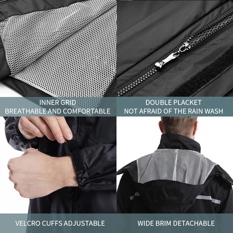 Custom Motorcycle Pant Jacket Sets Outdoor Waterproof Rain Coat Rainsuit Raincoat