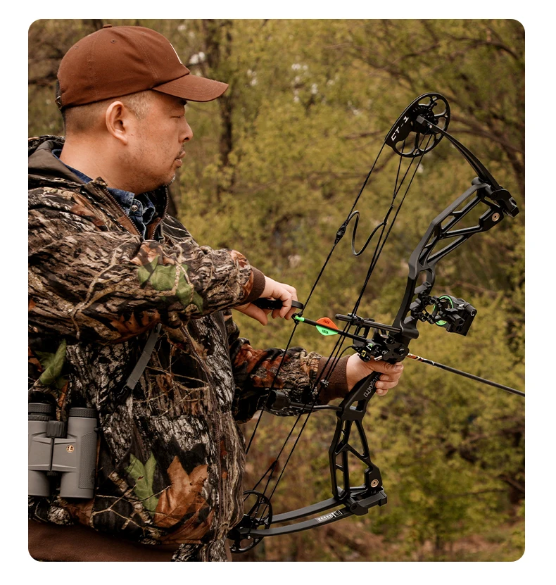 Pango compound bow and arrow hunting right hand bow, stretching weight 40-55lbs outdoor shooting competition bow and arrow set