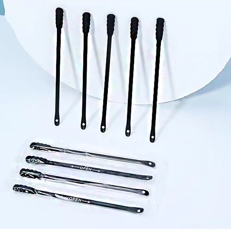 Individual Bamboo Charcoal Cotton Buds Pressure Ring Head Acne Squeezing Cotton Swab Disposable Nursing Swab