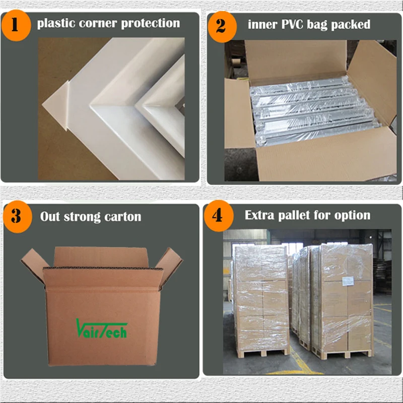 RTS item size 450x450mm/600x600mm 4-way square ceiling diffuser for hvac system