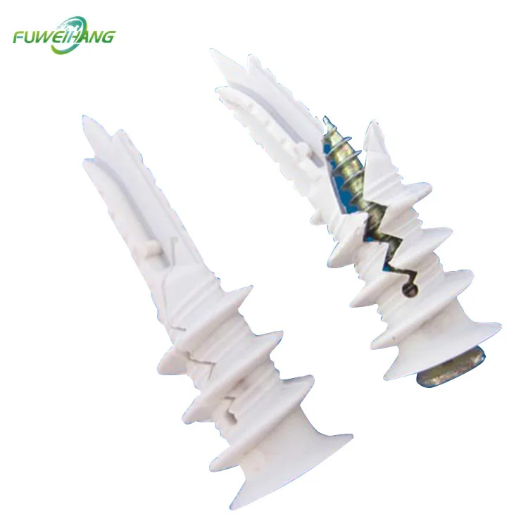 Excellent Plastic Self Drilling Drywall Ribbed Anchors with Phillips Pan Head Self Tapping Screws Assortment Kit