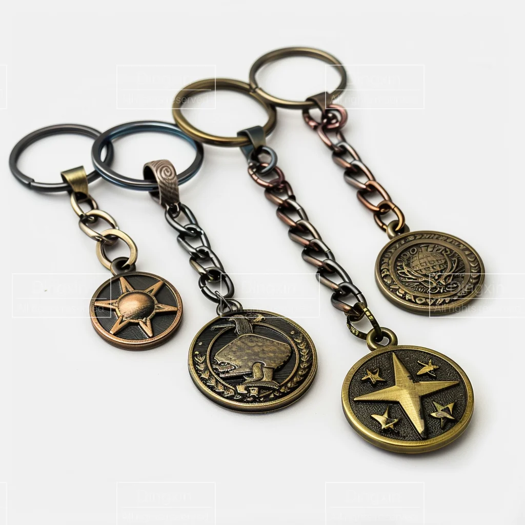 Manufacturer Wholesaler Bulk Customized Personalized Design 3D Car Logo Metal Keychain for Business Cooperation Brand Promotion