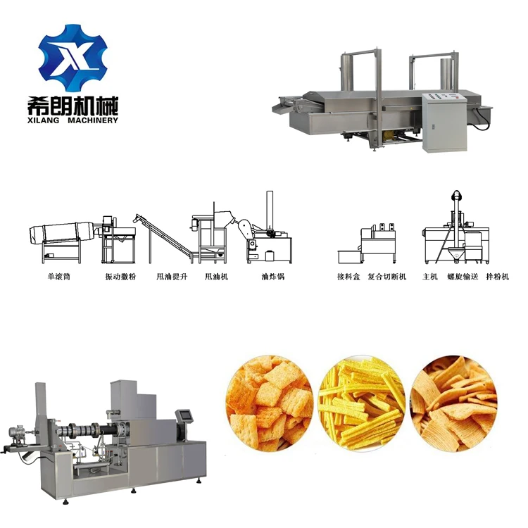 Fried Chips Machine For Sale Fried Chips Snack Food Machinery Fried Bugles Snacks Machine Suppliers