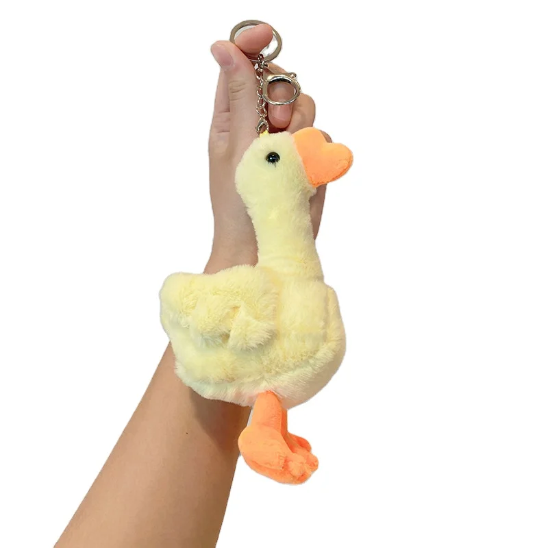 Высококачественные Красочные Плюшевые оптом каваи плюшевые игрушки брелок на заказ Мини плюшевая утка для женщин