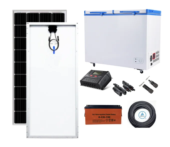 Dual power  358L Capacity Solar power DC12V 24V Deep chest Freezer ice maker box powered by DC or AC voltage