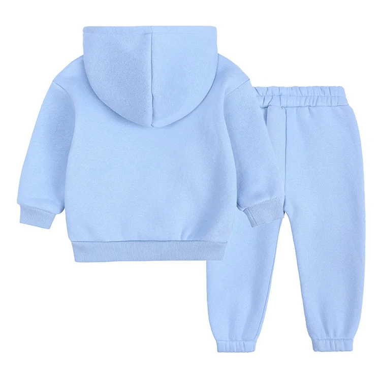 Wholesale High Quality Cotton Baby Custom Children Hoodie Set Sweatsuit Tracksuits Jogger Kids Boys Clothing sets
