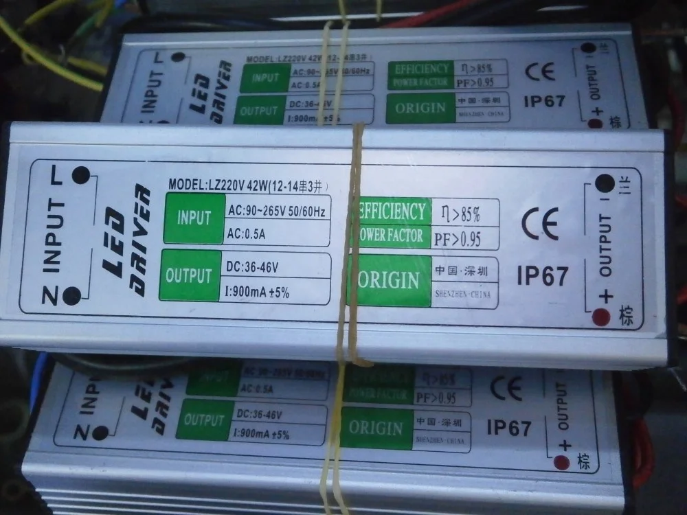 Waterproof constant current 900mA led driver 42W power supply