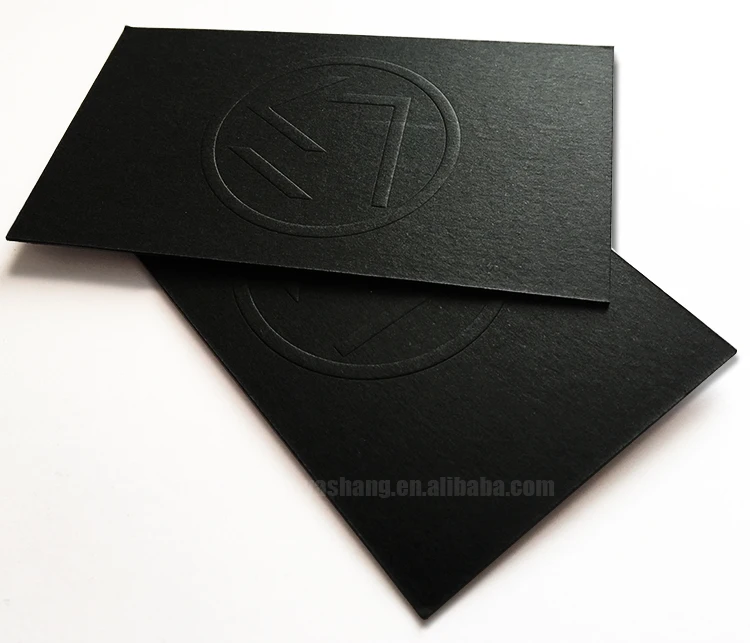 3d blind letterpress black create visiting card online design printing business cards embossed